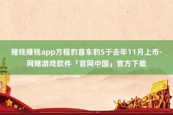 赌钱赚钱app方程豹首车豹5于去年11月上市-网赌游戏软件「官网中国」官方下载