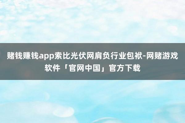 赌钱赚钱app索比光伏网肩负行业包袱-网赌游戏软件「官网中国」官方下载